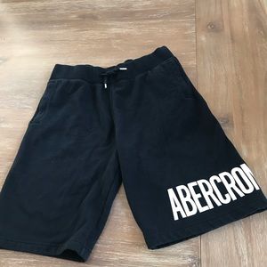 Abercrombie kids-navy sweat shorts